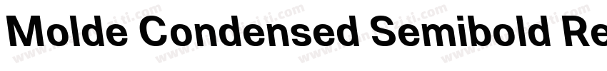 Molde Condensed Semibold Reverse字体转换